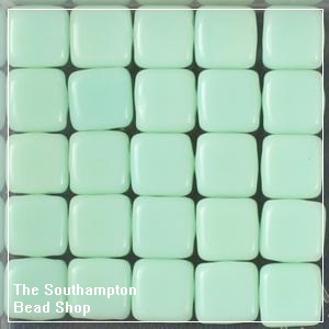 CzechMates Tile Bead 6mm-Opaque-Pale Jade